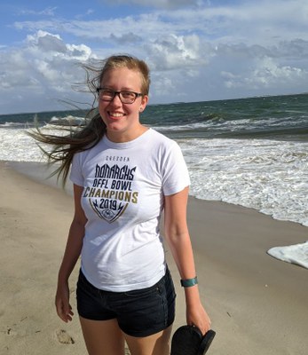 Bild Claudia am Strand