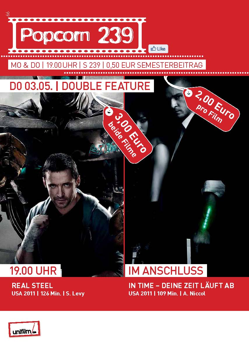 double feature: Real Steal / In Time - Deine Zeit läuft ab